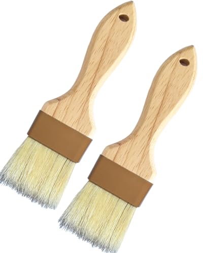 Pastry Brush,Basting Brush for Cooking,2 inch Natural Boar Bristle Baking