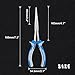 SPEEDWOX Long Reach Needle Nose Pliers 7 Inches Slim Extra Long Nose Pliers Mini Precision Wire Looping Fine Pliers for Jewelry Making, Bending Wire and Small Object Gripping, Smooth Jaws