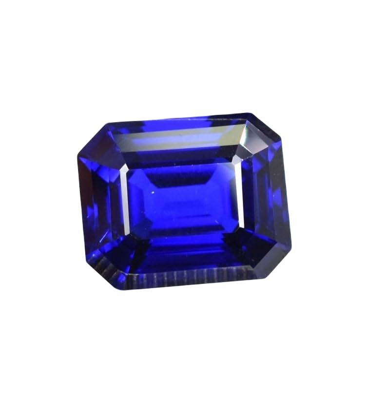 Gemme tanzanite véritable 15x13mm taillée en forme émeraude