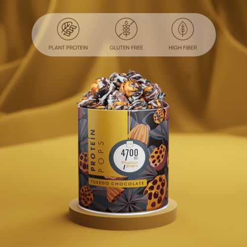 Image of 4700BC Protein Pops (Makhana), Tuxedo Chocolate, Tin, 175Gm