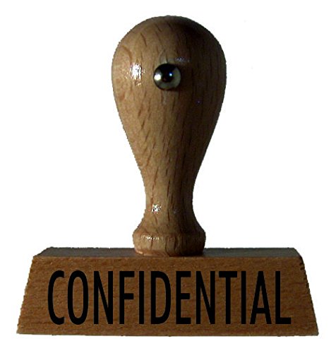Lagerstempel/Holzstempel CONFIDENTIAL vom Kaufhaus2010