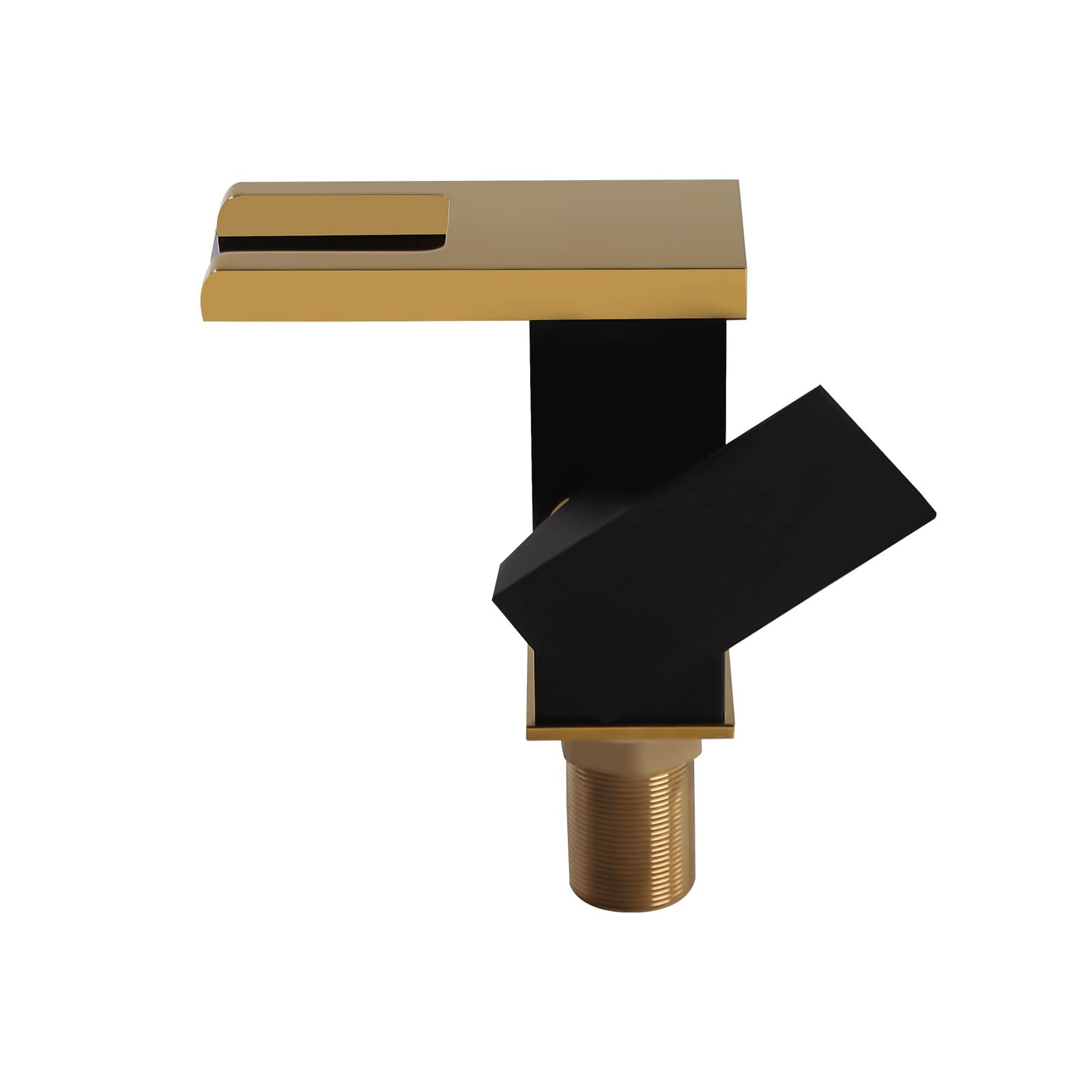 Rubinetto a LED a 3 colori, G1/2", a cascata in acciaio inox, con 2 tubi per bagno, cucina, docce