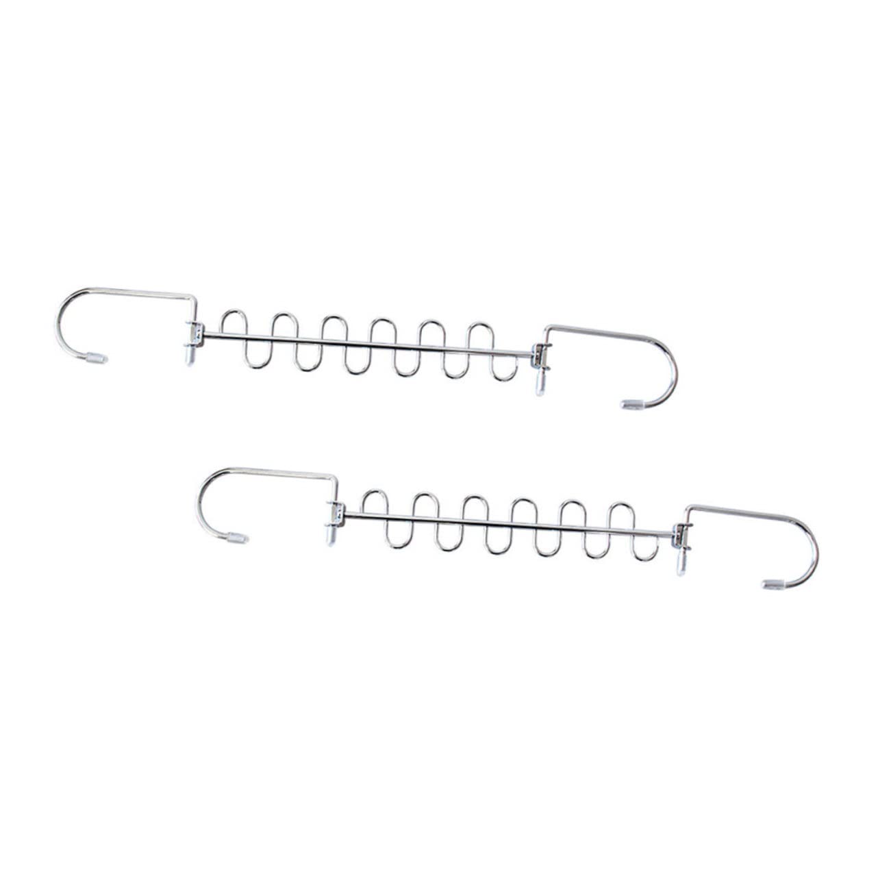 HOOTNEE 2pcs Hanger Clothes Rack Drying Rack Clothes Hanger Coat Hangers Magics Cascading Hanger Hangers for Pants Hook Hanger Clothes Drying Shelf Clothes Hanging Rack Iron Silver