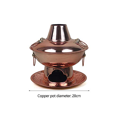 Olla tradicional china para hot pot 32 cm cobre miniatura 2