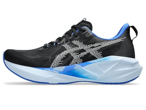 Image of ASICS NOVABLAST 5 mens PERFORMANCE RUNNING SHOES, BLACK /WHITE, 11 US