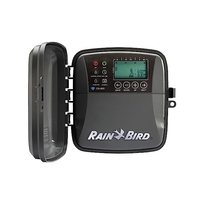Rain Bird ST8O-2.0 Smart Indoor/Outdoor WiFi Sprinkler/Irrigation System Timer/Controller WaterSense 8-Zone/Station