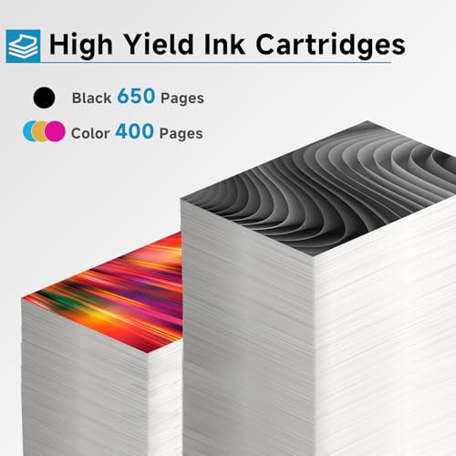 Image of 65XL Ink Cartridge Replacement for HP Ink 65 XL (2 Black and 1 Color Combo 3 Pack) for HP65 hp65xl Envy 5055 5000 5052 5010 5070 5014 Deskjet 3755 3700 3772 2600 3752 2652 2655 2622 2640 Printers ink