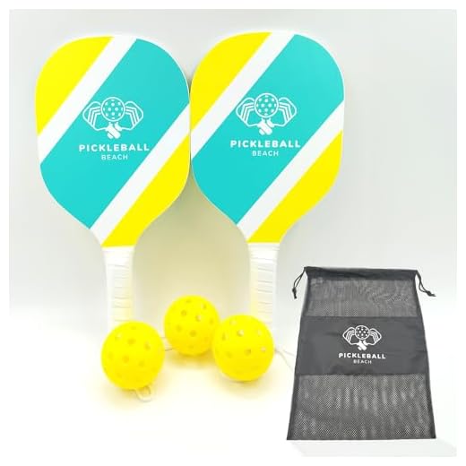 Pickleball Pro® | 2 Raquetas de Madera + 3 Pelotas | Kit Oficial Pickle Ball con Bolsa de Transporte | Juego de Playa, Aire Libre, Deporte | Juegos para Ninos y Adultos | 100% Fun | OriginalCorner®