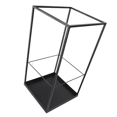 KIMISS Paragüero de Metal para Entrada - Soporte de Metal de Diseño Geométrico Moderno para Almacenamiento y Organización del Hogar - Elegante Paragüero Independiente - imagen 9