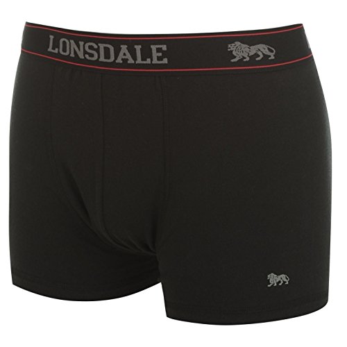 Lot de 2 sexy caleçon boxer homme Lonsdale sous-vêtements Couleur Noir (S)