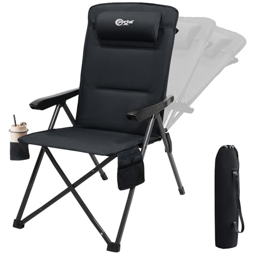 Portal Campingstuhl Faltbar Rückenverstellbar in 3 Positionen Klappstuhl 160 KG Belastbar Hohe Lehne Camping Anglerstuhl Gartenstuhl Liegestuhl Alu für Garten Balkon Picknick Portal Campingstuhl Faltbar Rückenverstellbar in 3 Positionen Klappstuhl 160 KG Belastbar Hohe Lehne Camping Anglerstuhl Gartenstuhl Liegestuhl Alu für Garten Balkon Picknick