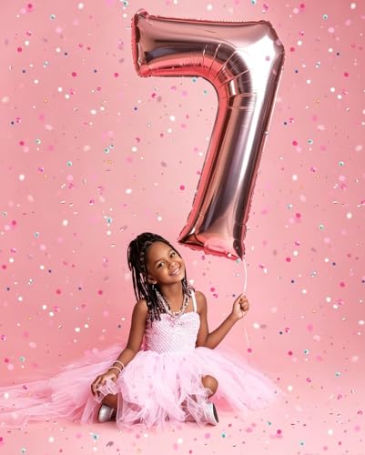 Image of Number Balloons 0 Balloon 40 inch Rose Gold for 10 Birthday Decorations | Saturated Color, Large 40 in, With Straw & Hanging Hole, For Back-to-School Season, Wedding, Christmas, New Year, Anniversary
