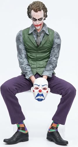 Image of Joker Dashboard Figurine for Car 11 cm with Mask | Joker Car Accessories Doll Model | Anti-Slip Base Interior Decoration | Collectible Joker Action Figure Ornament Gift for Fans