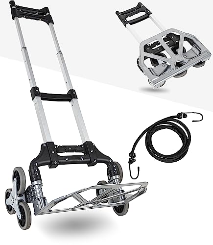Treppensteiger-Sackkarre Klappbar – Bis 100 Kg, Aluminium, Mit Teleskopgriff 110 Cm