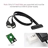 SinLoon 2.5'' Hard Disk Drive SATA 22Pin to eSATA Data 5V USB Powered Cable Adapter for Optimized for SSD, Support UASP SATA IIIEC-SSHD(Black) #1
