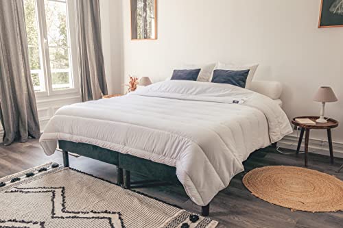 Trapunta Tutte le stagioni 140 X 200 in Imbottitura riciclata Lavabile in lavatrice fino a 40°C Produzione francese cotone