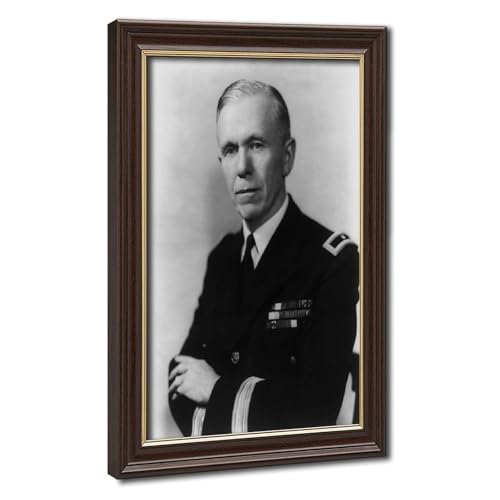 Impression sur toile portrait Brigadier General Marshall 1938 décoration salon 20x30 cm