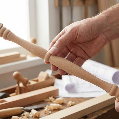 Barandilla de porche con husillo de madera NUOBESTY para interiores modernos 5