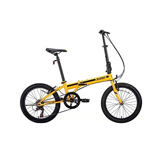 ZiZZO EuroMini Ferro 20" 29 lbs Light Weight Folding Bike (Yellow)