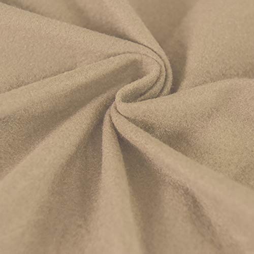 Image of Easy-Going 2 Pieces Microfiber Stretch Sofa Slipcover Spandex Soft Fitted Sofa Couch Cover, Washable Furniture Protector with Elastic Bottom Kids,Pet (Sofa,Pale Yellow)- Large | Spandex Soft Fitted Sofa Couch Cover for Sofa Furniture Protector with Bottom Kids,Pet Dog Pale Yellow
