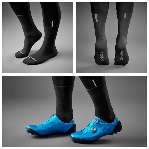 GripGrab Thermo SL Single & Multipack Winter Cycling Socks Men Women High Cut Thermal Breathable Tall Cold Weather Cycling3