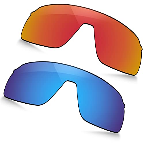Image of Polarized Replacement Lenses for Oakley Sutro Lite OO9463 Sunglasses -Fire Red+Ocean Blue
