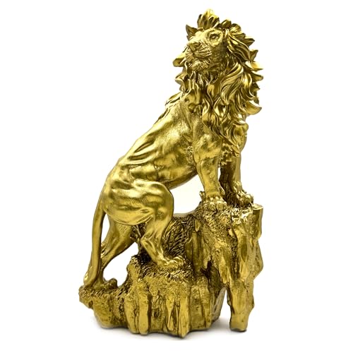 Estatua de León Fuerte de Resina para Decoración miniatura 6