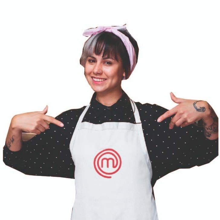 SAQUITOMAGICO Delantal Oficial Masterchef para Adultos y Niños Bordado.-Producto con Licencia Oficial.-Novedad Marzo 2021