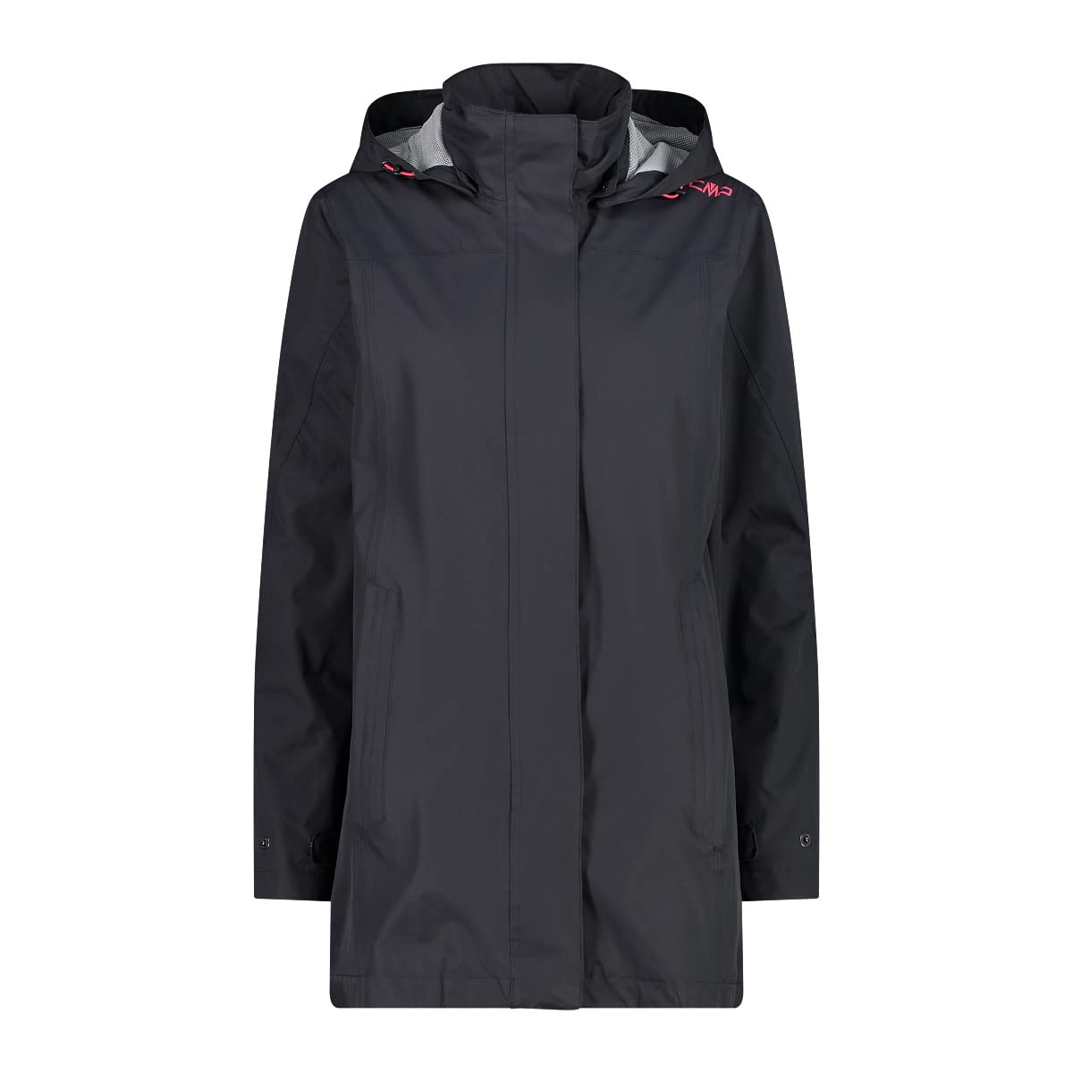 CMP - Woman Jacket Snaps Hood, Anthracite, XXXXL