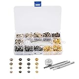 Dieses Produkt hat 120pcs gesetzt Schnappverschluss mit 4 Stück Befestigungs Werkzeuge.