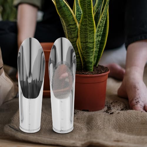 Set de 2 cucharones para tierra de acero inoxidable miniatura 4