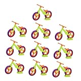 WEKAMOS 10piezas Kit De Ensamblaje De Bicicleta Miniatura Juguete Simulado De Bicicleta para Modelo De Bici para Manualidades y Decoración