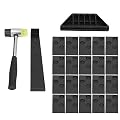 BuyWeek Wood Laminate Tool, DIY Laminate Flooring Tools Laminate Wood Flooring Installation Kit with 20 Spacers