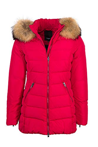 Preisvergleich Produktbild RockandBlue_Daunenjacke_Echtfell_rot_Gr. 44
