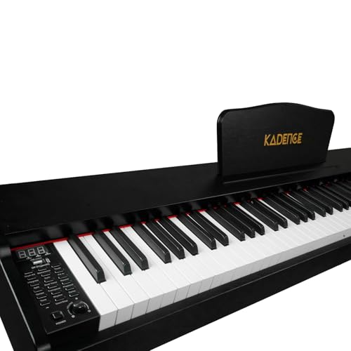 Image of Kadence DP01WBK GEN25 Digital Piano | 88 Weighted Progressive Hammer Keys | Portable with Wooden Stand, Triple Pedal, MIDI | French Dream Chip | 2025 Edition | Black