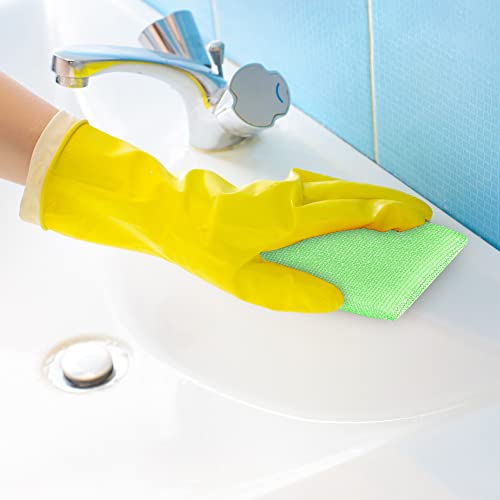 Decorrack 4 Multipurpose Scouring Pads, Non-Scratch Cleaning Sponge For Kitchen, Bathroom, Pots, Pans, And Dishes (4 Pack) #TOP4