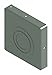 Hoffman Steel Wireway Closure Plate for Hoffman F44 Series Wireways