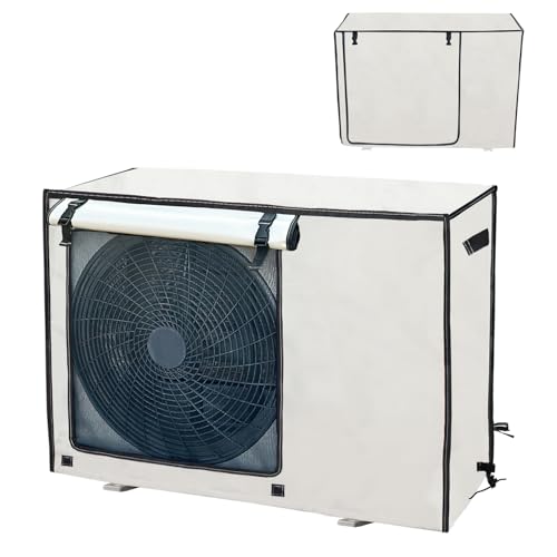 Sunsiou Klimaanlagenabdeckung Außen 80x30x55cm, Abdeckung für Klimaanlage mit Schnalle, Wasserdichtes Oxford-Gewebe, Wetterfest, Staubdicht, UV- und...