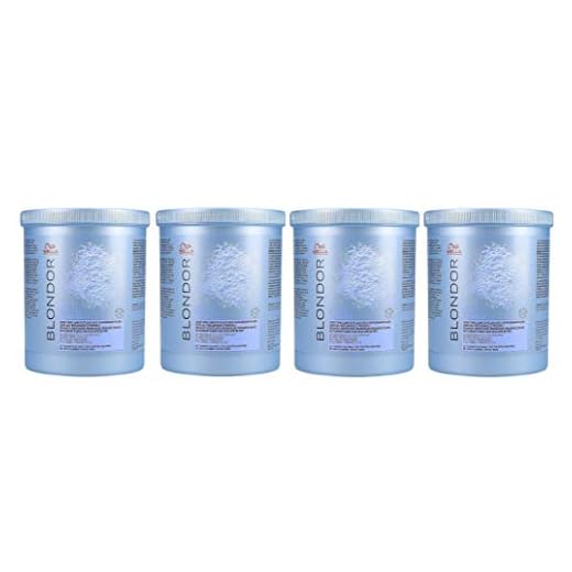 4er Wella Professionals Blondor Multi Blonde Powder Blondierung 800 g