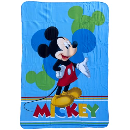 Couverture en polaire douce pour enfants Mickey Disney 100 x 140 cm, couverture en polaire chaude...