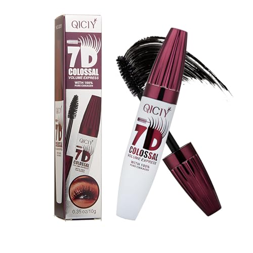 Image of 7D Mascara Ultra Black Volumizing & Lengthening, Waterproof Smudge Proof, Curling Effect, 24H Flawless Wear