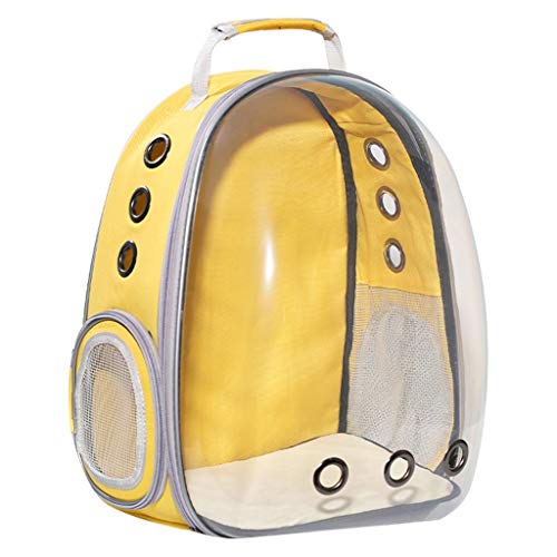 Haustierrucksack Food-Grade-PC Haustier-Rucksack, Leicht Spielraum-Haustier-Tragetasche, Oxford-Gewebe, wasserdicht, Transparent, Allround Vents, Geeignet for alle Jahreszeiten, Geeignet for Reisen un