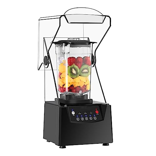 MIIKHI Wall Breaking Machine, 1800w Blender, Intelligent 5-Speed Touch Control, 6mm Thick Soundproof Cover, for Commercial Teahouse and Home Use