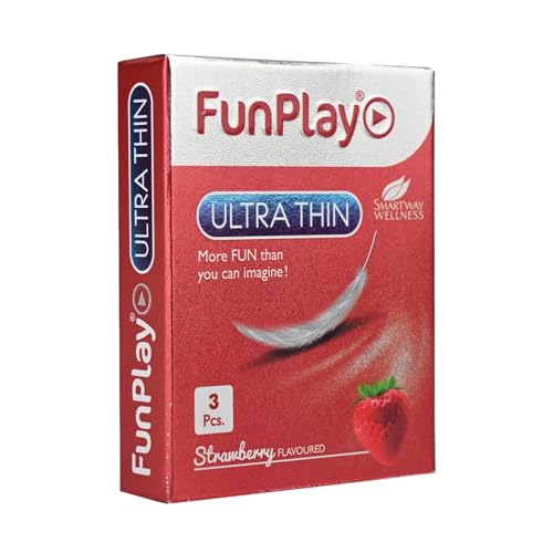 Image of FunPlay Chocolate Flavoured Dotted Condoms - 3 Pcs | Extra Dotted for Enhanced Pleasure | Smooth Lubricated Premium Latex Condoms for Men | Travel-Friendly Pack