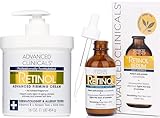 Advanced Clinicals Retinol Anti-Aging Face Serum + Retinol Advanced Firming Cream Set