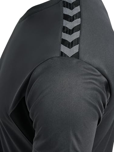 hummel Authentic PL Jersey S/S Sport – Camiseta de Manga Corta para Hombre – Camiseta Deportiva – Corte Normal – de 100% poliéster Reciclado – Transpirable y de Secado rápido