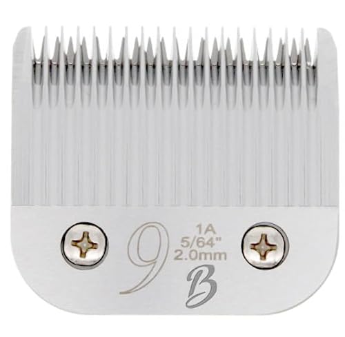 Bucchelli Detachable A Series 9 Blade for Dog Grooming Cut Length 5/64" - 2.0mm Japanese Carbonized Steel Blades for Dog Grooming Compatible A5 Series Clippers for Dogs Cat(9)