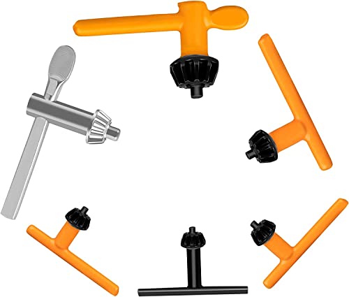 CYLBAQ Juego de llaves de portabrocas de 6 tamaños, acero al carbono, llaves en T, herramienta de sujeción eléctrica para portabrocas de 4 mm/6 mm/10 mm/13 mm/16 mm/20 mm Cover