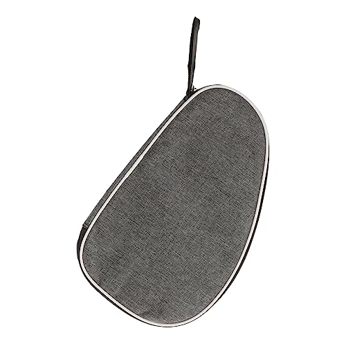 CORHAD Portable Table Tennis Bat Bag Professional Racket Shaped Storage Case for Resistant Design for Pong Rackets and Accessories Grey
