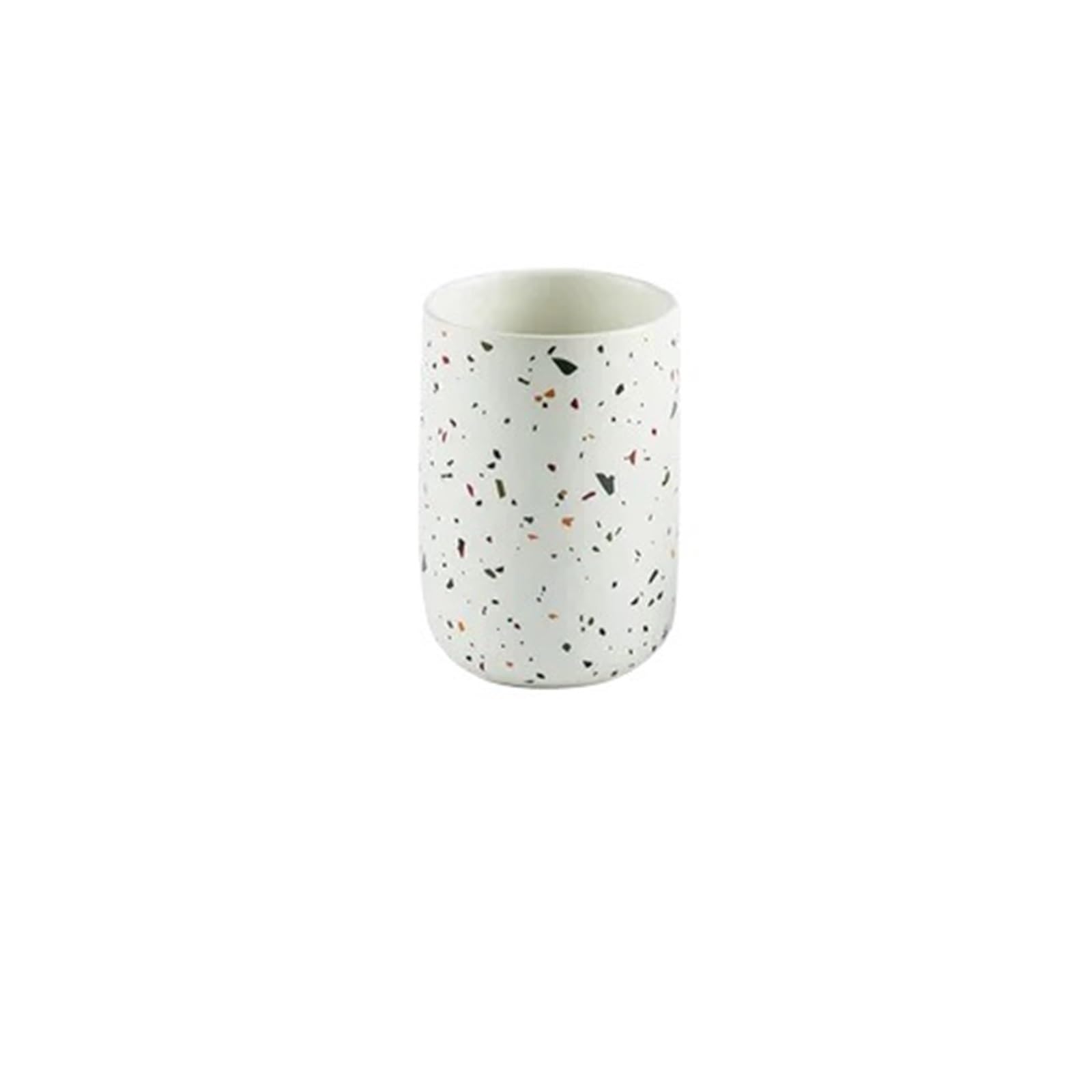 Soap Dispenser Bathroom Decoration Set, Ceramic, Emulsion Bottle, Gargle Cup, Soap Dish, Art Supplies(White cup1)